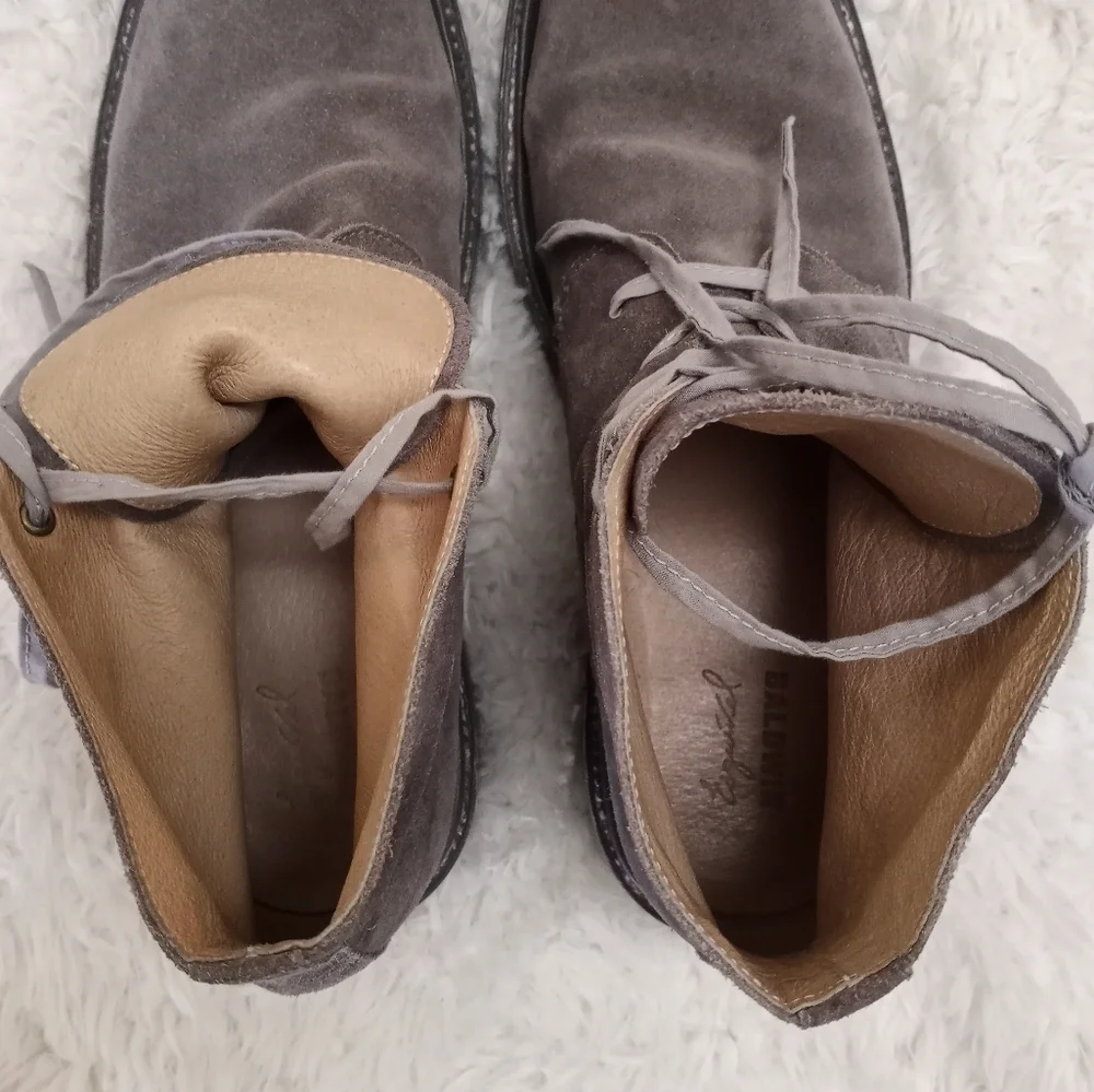 Baldwin Esquival Limited edition handmade Italian leather suede boots